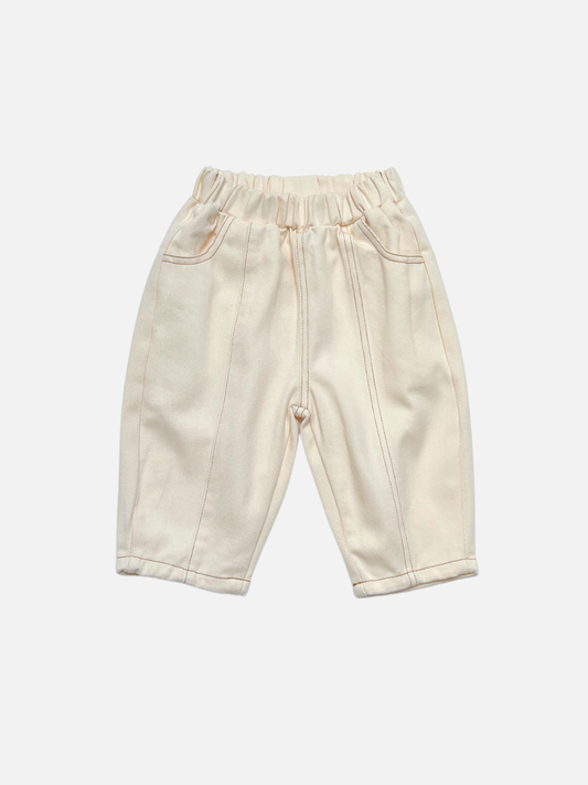 Image of BABY BALLOON JEAN in Ecru