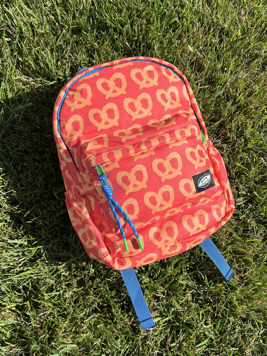 Second image of FIRST BACKPACK in Red Pretzel