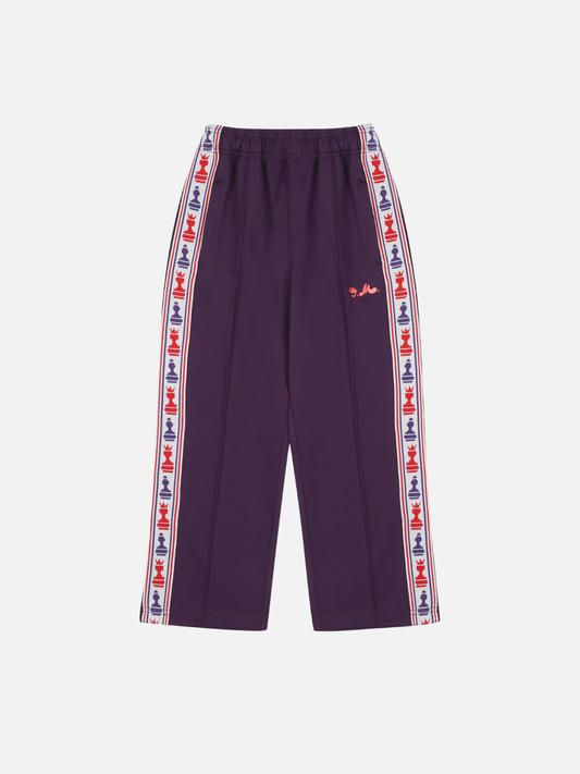 Image of CHESS TRACK PANTS in Purple