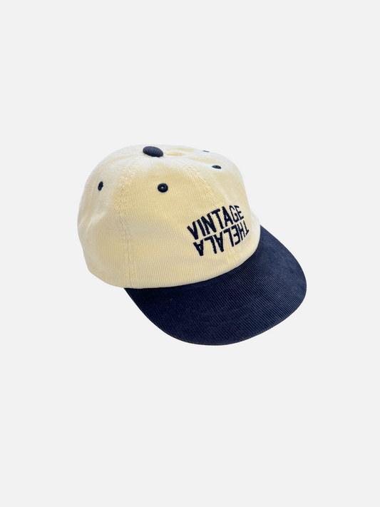 Image of LALA CORDUROY CAP in Navy