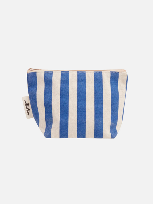 Image of ORGANIC COTTON ZIPPER BAG in Blue