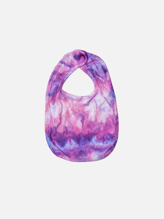 Image of ICED-DYED BABY BIB in Ultraviolet