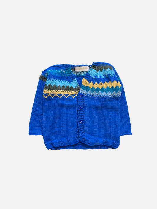Image of HAND-KNITTED COTTON CARDIGAN - 3-4Y in #1