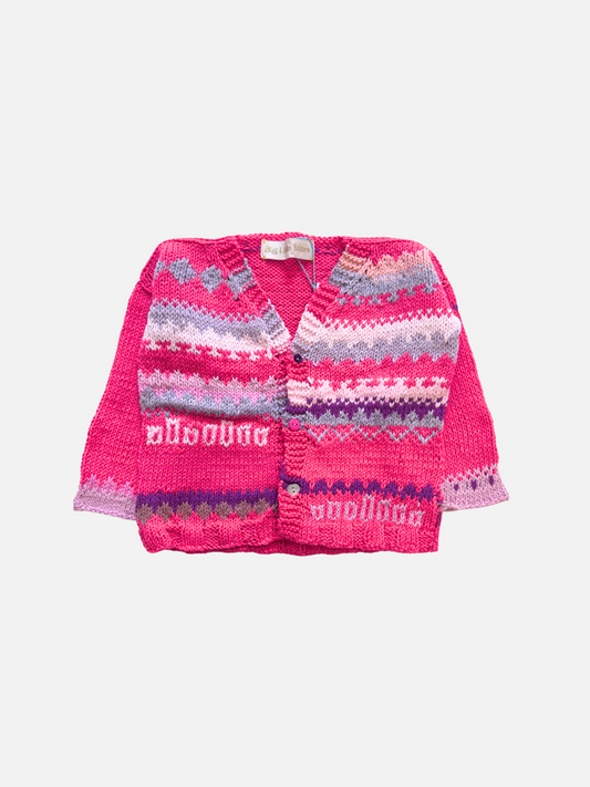 Image of HAND-KNITTED COTTON CARDIGAN - 3-4Y in #5