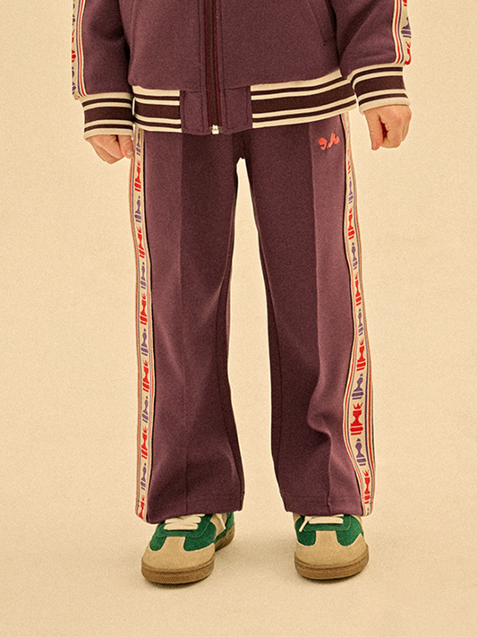Second image of CHESS TRACK PANTS in Purple