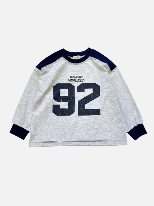 Image of MEMORY LANE LONGSLEEVE in Navy/Light Heather