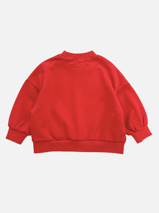 Second image of SIMPLE SWEATSHIRT in Vintage Red