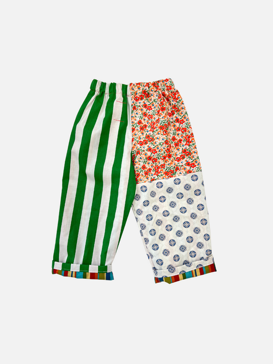 Second image of MMOODY PANTS - FLOWER CIRCLES STRIPE 3Y