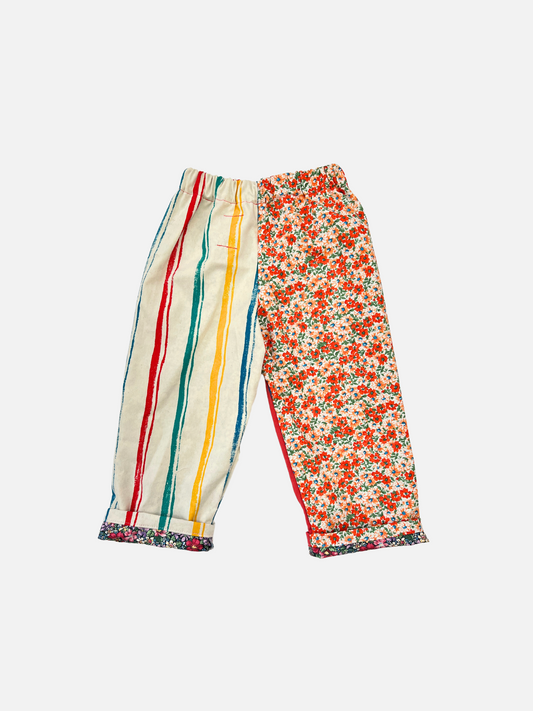 Second image of MMOODY PANTS - FLOWER DOUBLE STRIPE 3Y