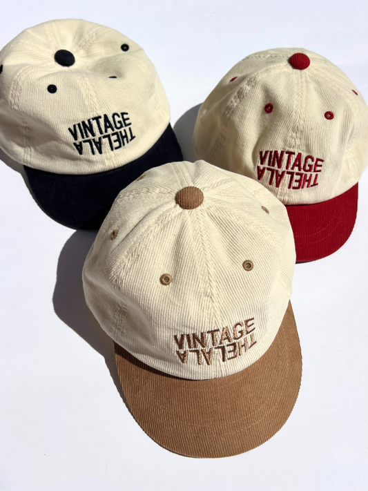 Second image of LALA CORDUROY CAP in Red