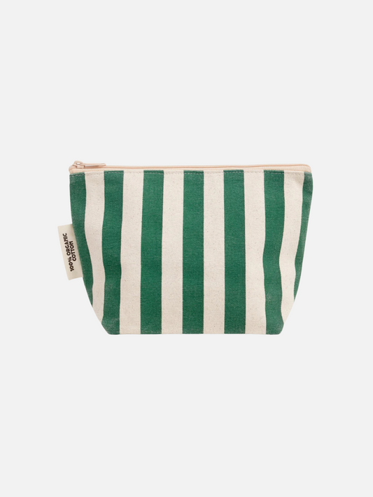 Image of ORGANIC COTTON ZIPPER BAG in Green