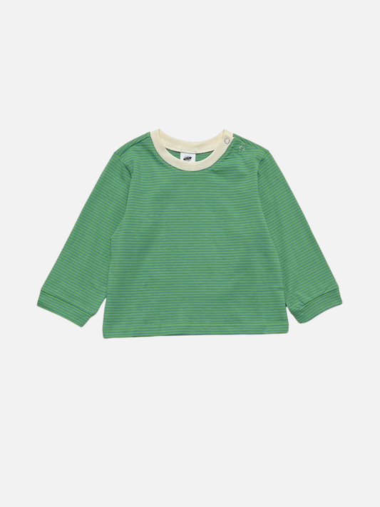 Image of BABY STRIPE LONGSLEEVE in Green/Blue