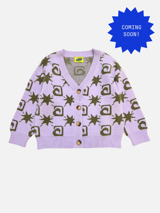 Image of TRELLIS CARDIGAN in Lavender