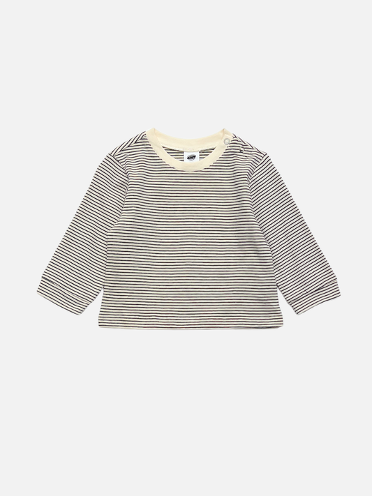 Image of BABY STRIPE LONGSLEEVE in White/Black