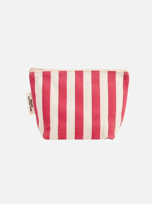 Image of ORGANIC COTTON ZIPPER BAG in Pink