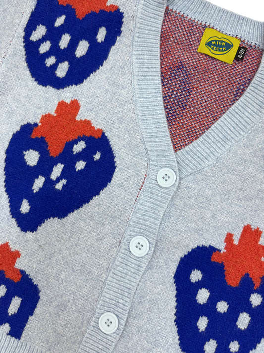 Second image of IMPERFECT STRAWBERRY SWEATER in Sky