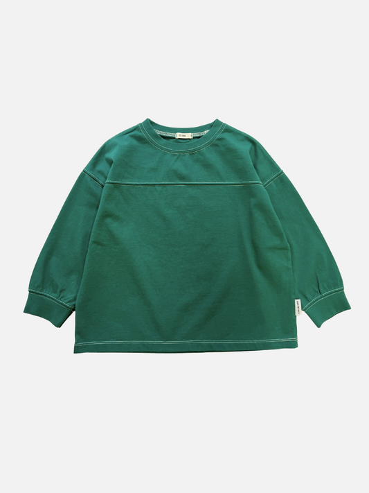 Image of TOPSTITCH LONGSLEEVE TEE in Green