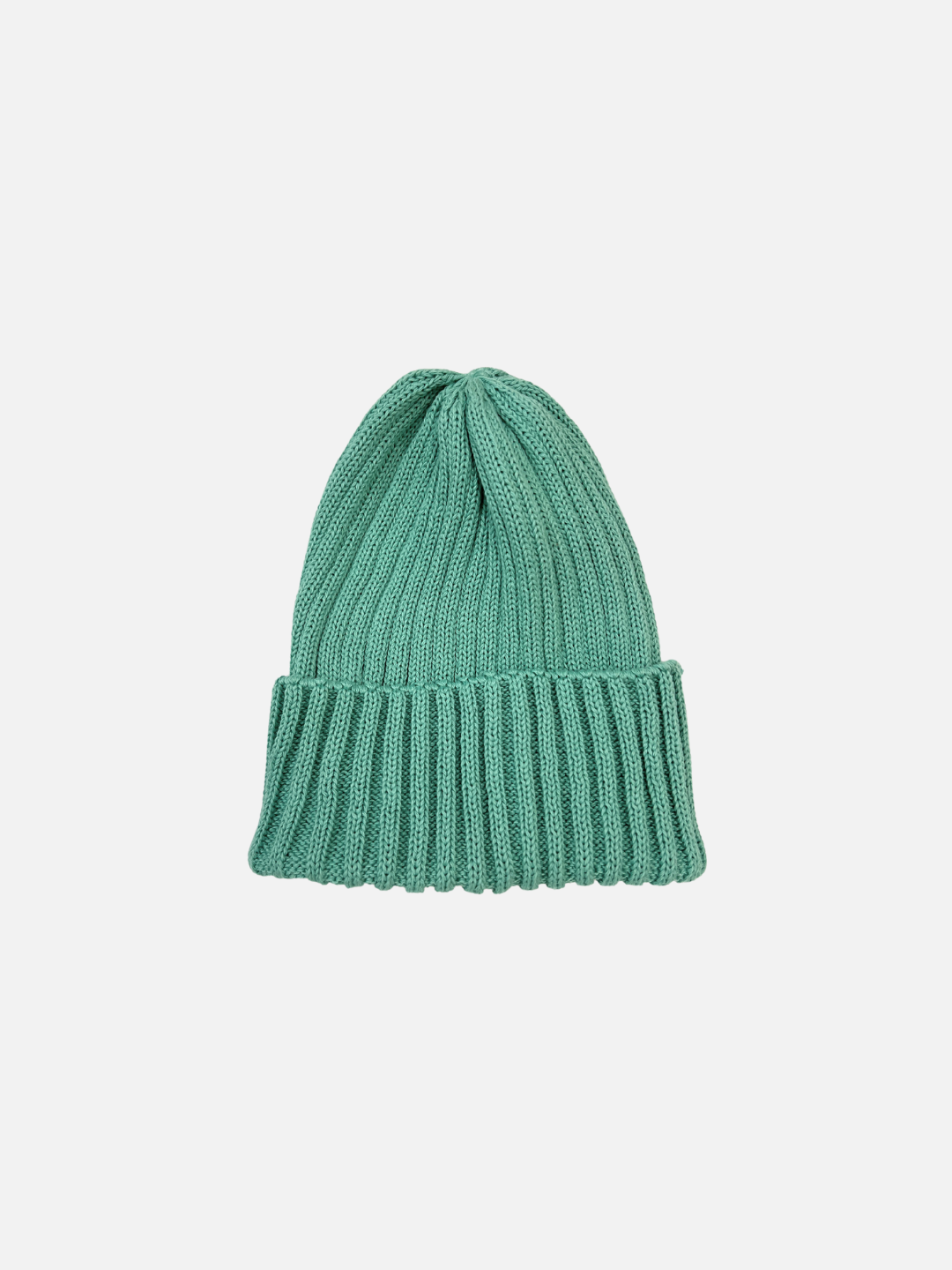 Mint | Front view of the Mint Spring Rib Knit Baby Beanie
