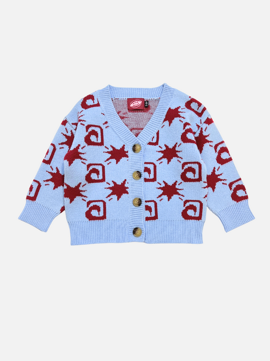 Image of TRELLIS CARDIGAN in Sky