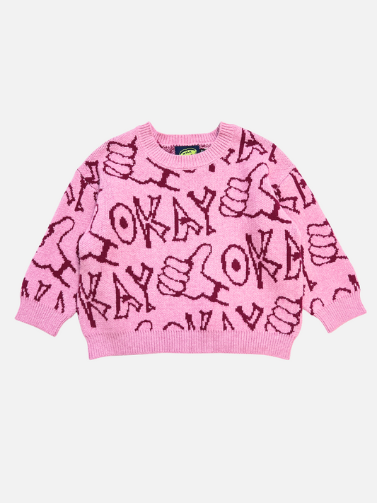 Image of OKAY SWEATER in Pink
