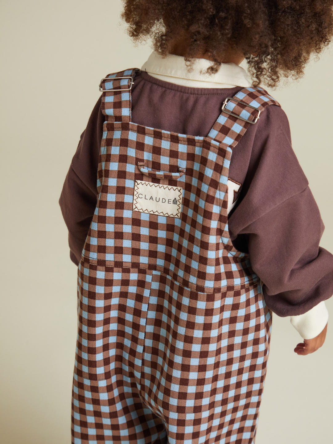AUGUST SKY GINGHAM DUNGAREE