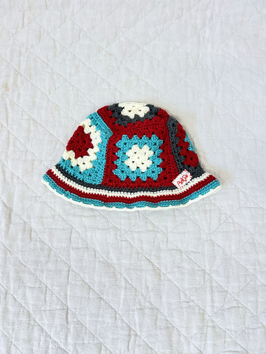 Image of HAND-CROCHETED BUCKET HAT - 3-5Y in #15