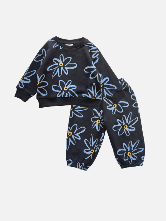 Image of CHARLIE BABY SWEAT SET in Charcoal