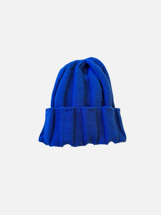 Image of RIB KNIT BEANIE in Blue
