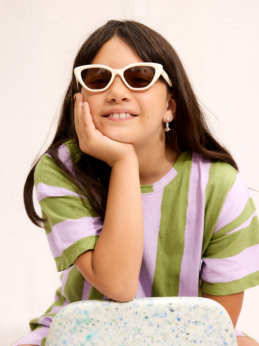 Second image of MELROSE SUNGLASSES in Cream