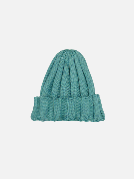 Image of RIB KNIT BABY BEANIE in Aqua
