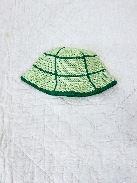 Image of HAND-CROCHETED GRID HAT - 1-3Y in #5