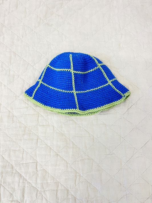 Image of HAND-CROCHETED GRID HAT - 1-3Y in #6