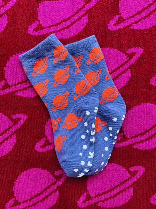 Second image of GRIP SOCK in Pink Mushroom
