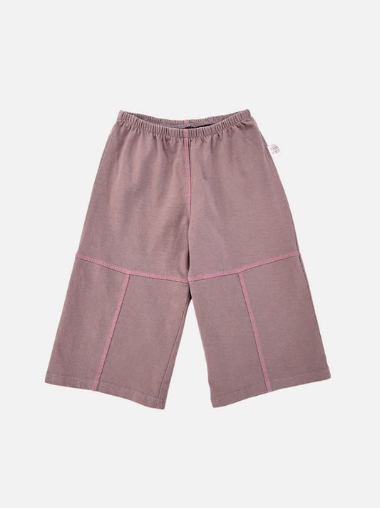 Image of CONTRAST STITCH BABY PANTS in Lavender/Pink