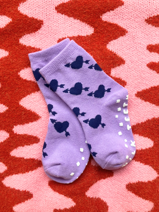 Second image of GRIP SOCK in Violet Lovestruck