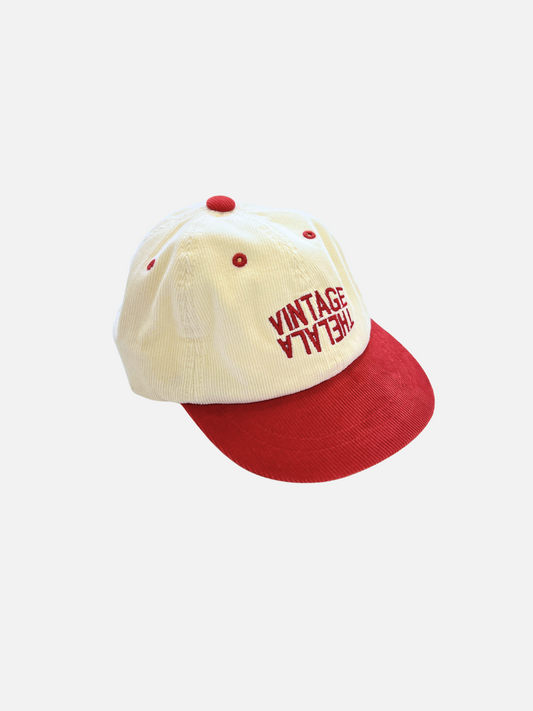 Image of LALA CORDUROY CAP in Red