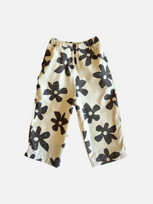 Image of LEO FLOWER PANTS in Ecru