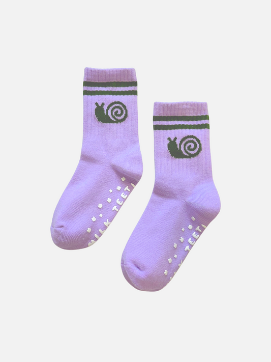 Image of RIBBED GRIP SOCK in Snail