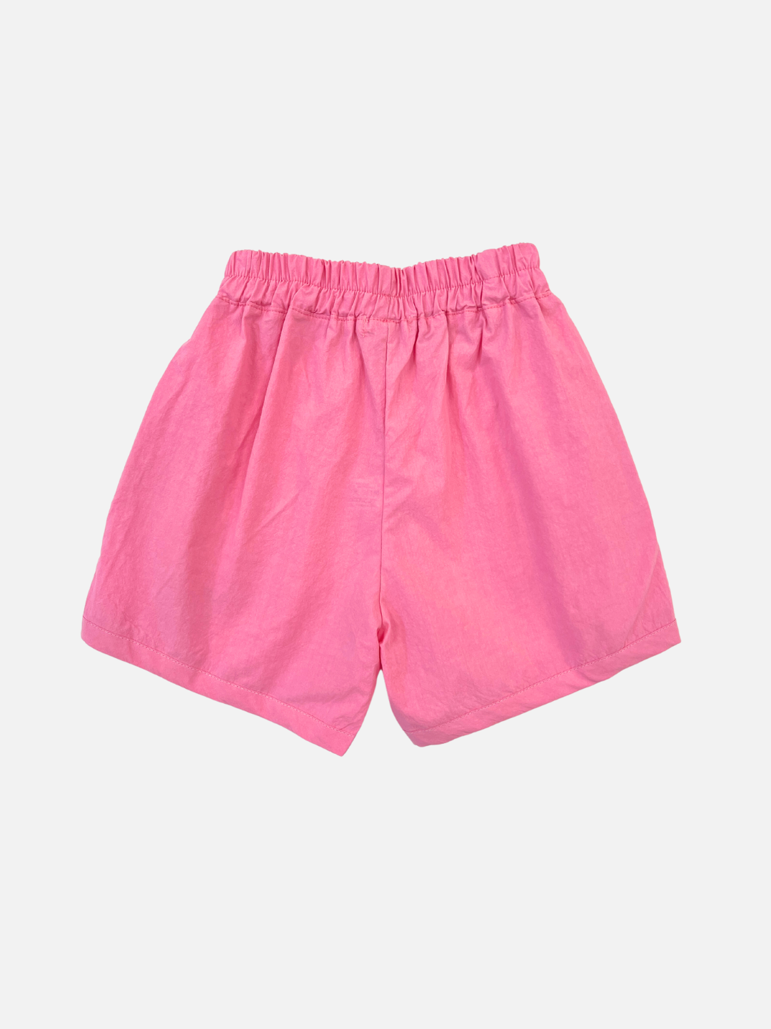 Back view of kids' pink shorts.