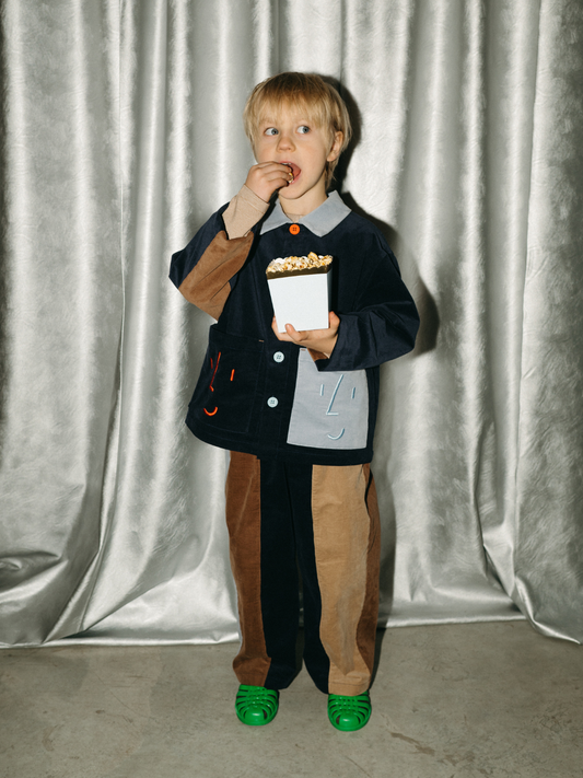 Second image of FACE JACKET in Navy Blue