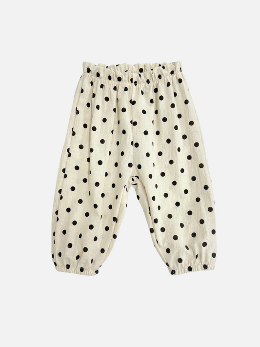 Image of A front view of kid's Polka Dot Pull-On Pants