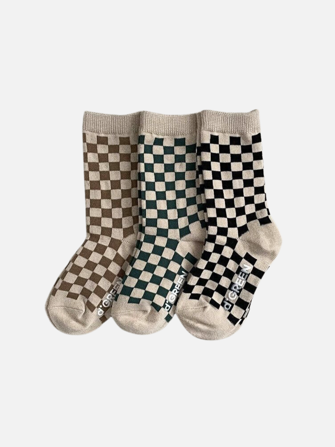 Black And White Checkered Socks