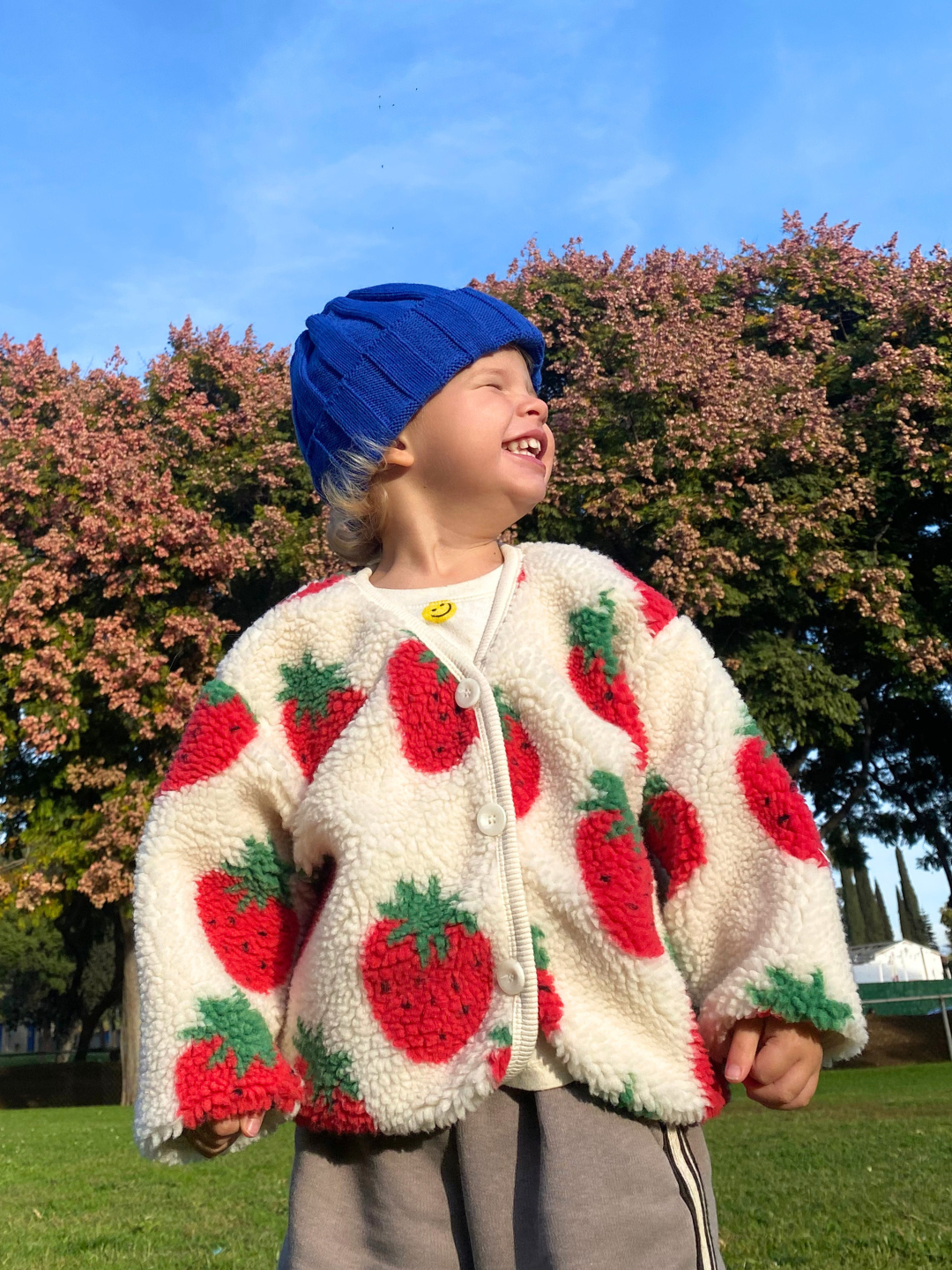 STRAWBERRY SHERPA JACKET