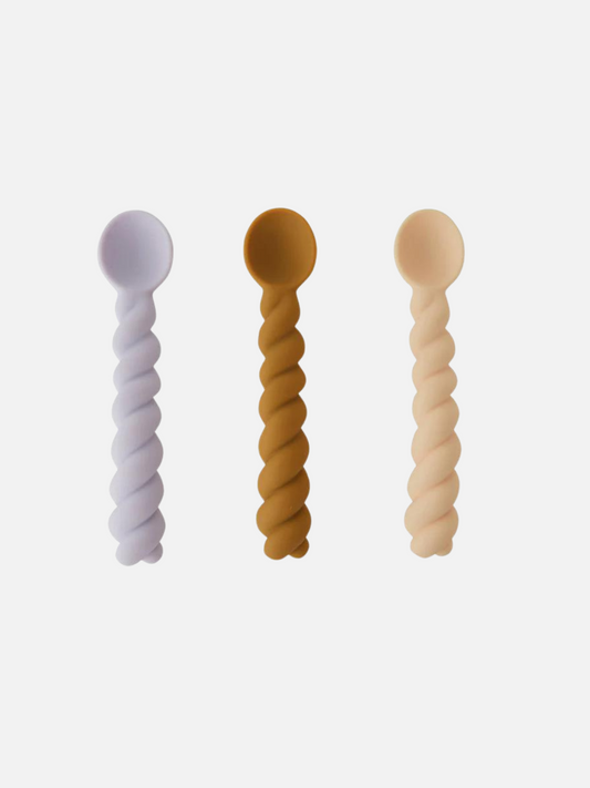 Image of MELLOW SPOON SET in Lavender / Vanilla / Light Rubber