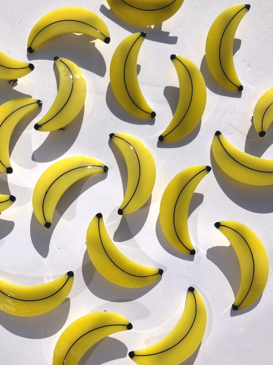 Second image of A set of two banana hair clips