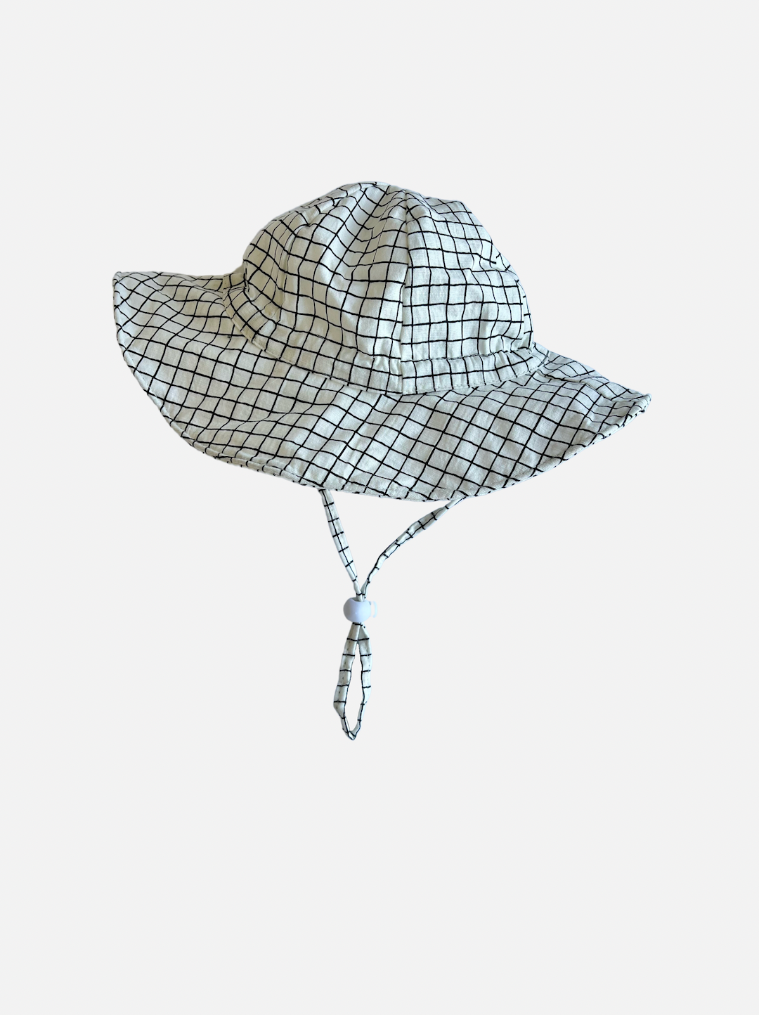 White | Front view of baby off the grid hat