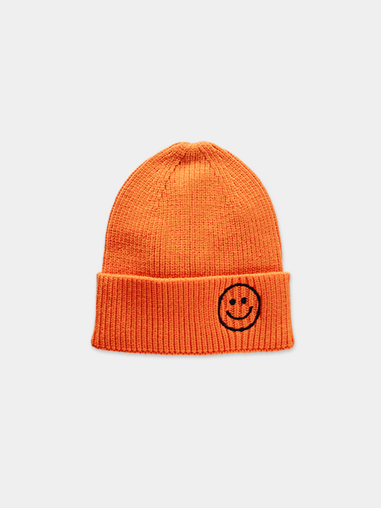 Image of UNFROWN BEANIE in Tangerine